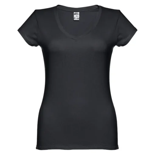 Gift Campaign T-shirt aderente da donna con scollo a V in cotone 150 g/m2 HC Athens> Magliette Personalizzate