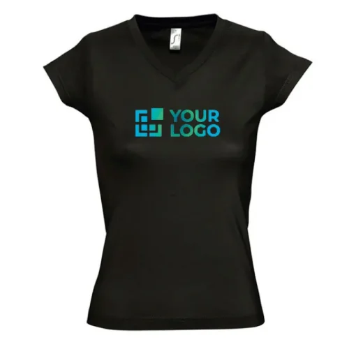 Gift Campaign T-shirt aderente da donna con scollo a V cotone 150g/m2 SOL'S Moon> Magliette Personalizzate
