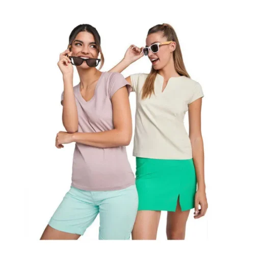Gift Campaign T-shirt da donna in 100% cotone scollo a V 155 g/m2 Roly> Magliette Personalizzate