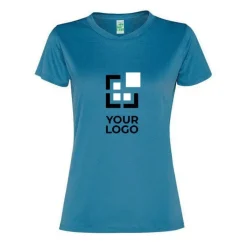 Gift Campaign T-shirt da donna in poliestere riciclato 100 g/m2 Roly Direct Slam><noscript><img width=