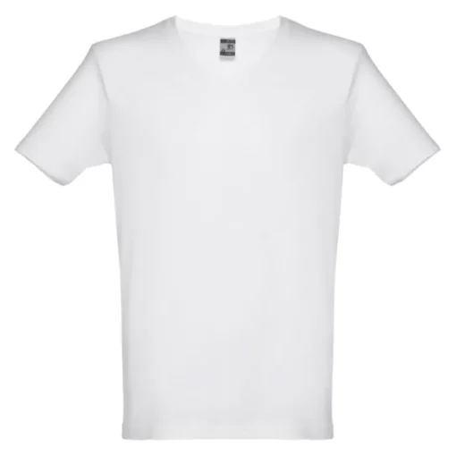 Gift Campaign T-shirt scollo a V taglio regolare in jersey cotone 150g/m2 THC Athens> Magliette Personalizzate