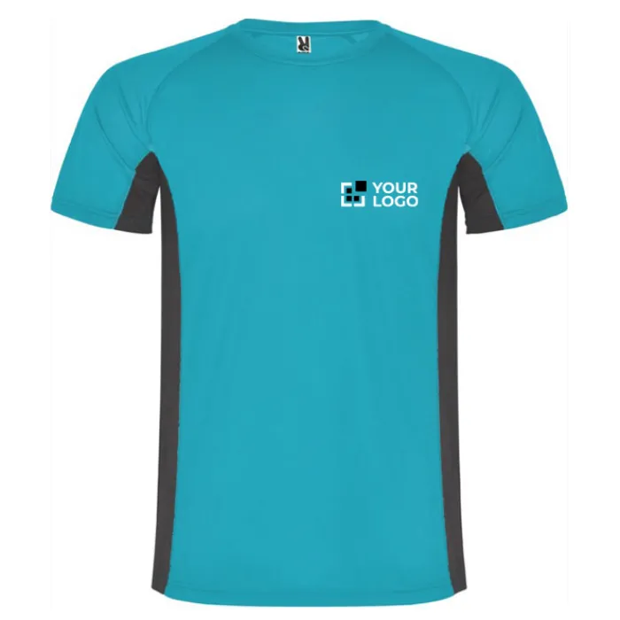 Gift Campaign T-shirt sportiva bicolore da uomo in poliestere 140 g/m² Roly> Magliette Tecniche