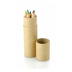 Gift Campaign Tubo di cartone con 6 matite colorate in legno personalizzabili> Matite Colorate