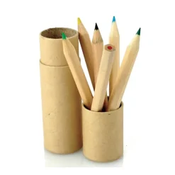 Gift Campaign Tubo di cartone con 6 matite colorate in legno personalizzabili></noscript> Matite Colorate