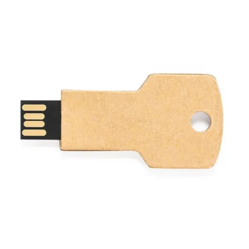 Gift Campaign USB a forma di chiava ecologica con logo USB Eco> Chiavette Usb Ecologiche
