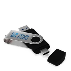 Gift Campaign USB personalizzata con doppia connessione velocità 3.0 Techmate-C 3.0></noscript> Chiavette Usb Economiche