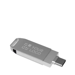 Gift Campaign USB personalizzate connessione 3.0 e 2 connettori USB Dual Twist 3.0></noscript> Chiavette Usb Di Metallo