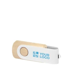 Gift Campaign USB personalizzate in legno con clip bianco Woodwhite> Chiavette Usb Ecologiche