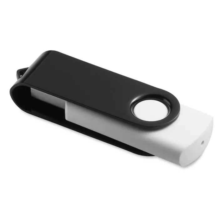 Gift Campaign USB promozionale bianca con clip colorata velocitá 3.0 Whitemate 3.0> Chiavette Usb Economiche