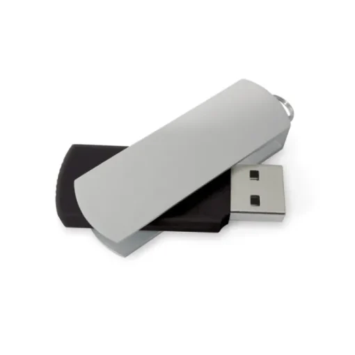 Gift Campaign USB pubblicitaria girevole con grande area di stampa Metalflash> Chiavette Usb Di Metallo