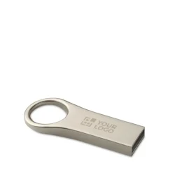 Gift Campaign USB pubblicitario elegante con occhiello grande Compacto Round Xl></noscript> Chiavette Usb Di Metallo