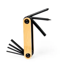 Gift Campaign Utensile multiuso in acciaio al carbonio nero con scocca in bambù></noscript> Altri Attrezzi