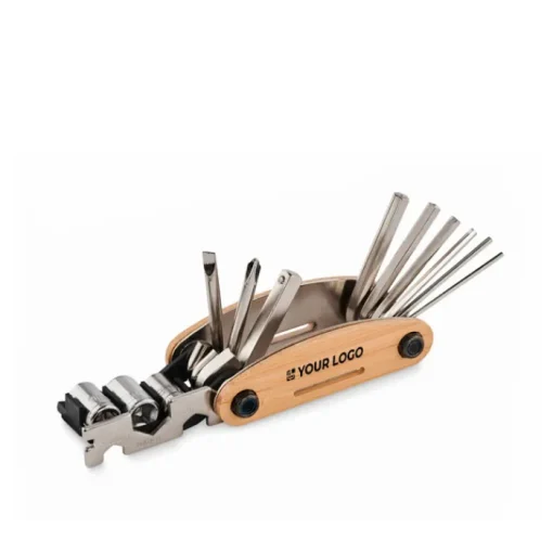 Gift Campaign Utensile tascabile multiuso con scocca in bambù ed 11 funzioni> Altri Attrezzi