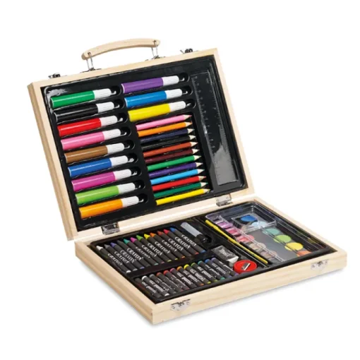 Gift Campaign Valigetta di con 66 accessori per colorare e pitturare Happy Kid> Regali Per Bambini|Matite Colorate