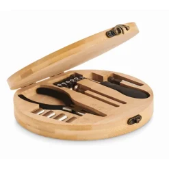 Gift Campaign Valigietta attrezzi promozionale in bamboo con 14 accessori Round> Altri Attrezzi