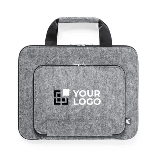Gift Campaign Valigietta portadocumenti con logo riciclata multitasche Felt RPET> Gadget Ecologici|Ventiquattrore Personalizzate