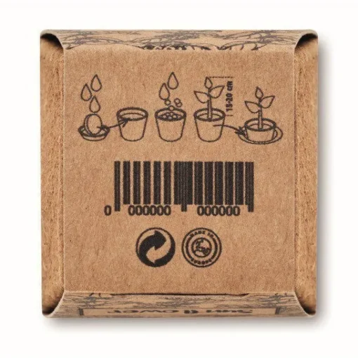 Gift Campaign Vasetto biodegradabile con semi di girasole e terriccio prodotto in UE> Vasetti Con Semi