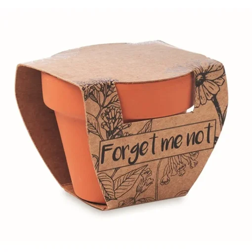 Gift Campaign Vasetto di terracotta personalizzato con semi del fiore Myosotis> Vasetti Con Semi