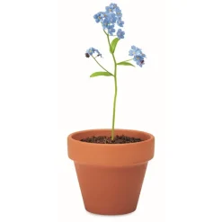 Gift Campaign Vasetto di terracotta personalizzato con semi del fiore Myosotis></noscript> Vasetti Con Semi