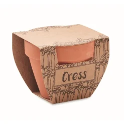 Gift Campaign Vasi con scritte personalizzate con semi di crescione e terriccio> Vasetti Con Semi