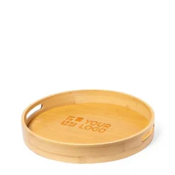 Gift Campaign Vassoio rotondo in bambù naturale con doppia impugnatura></noscript> Altri Utensili Da Cucina