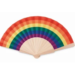 Gift Campaign Ventagli da personalizzare con motivo arcobaleno Rainbow Fan> Ventagli