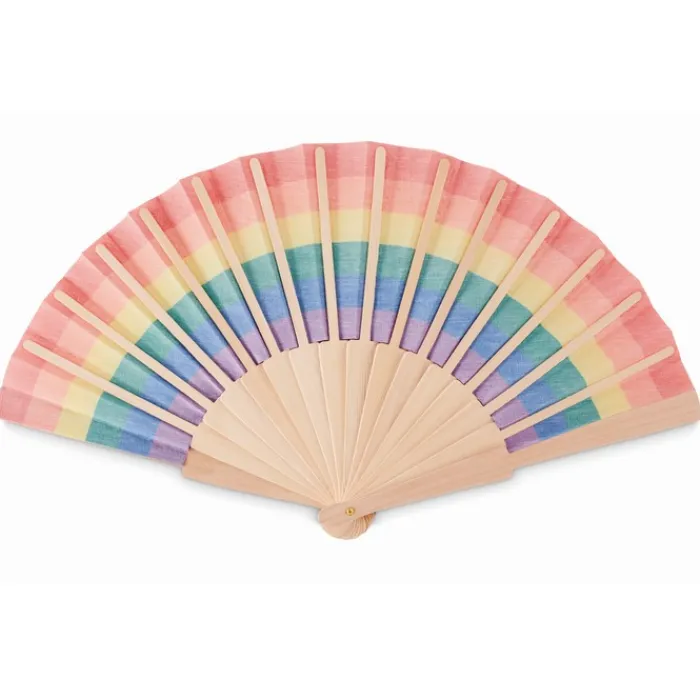 Gift Campaign Ventagli da personalizzare con motivo arcobaleno Rainbow Fan> Ventagli