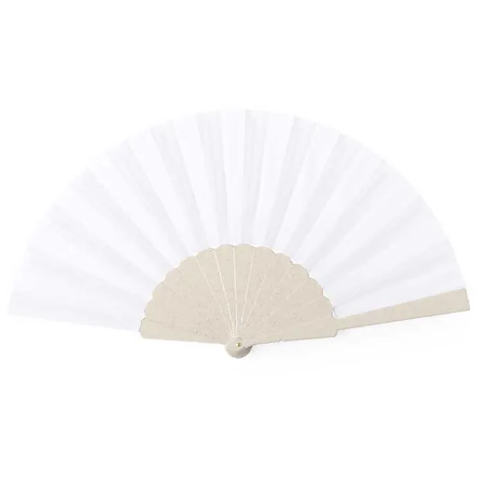 Gift Campaign Ventaglio con logo in bambù e plastica riciclata Bamboo RPET> Ventagli