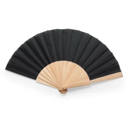Gift Campaign Ventaglio con tessuto in poliestere e stecche in legno> Ventagli
