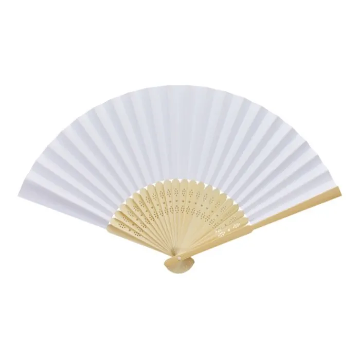 Gift Campaign Ventaglio in bambù e carta con decorazioni perforate sulle stecche> Ventagli