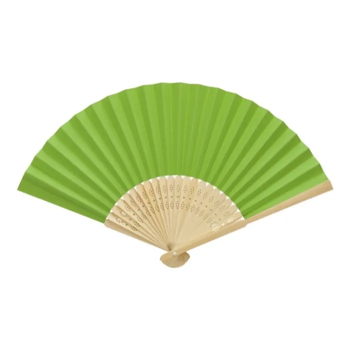 Gift Campaign Ventaglio in bambù e carta con decorazioni perforate sulle stecche> Ventagli