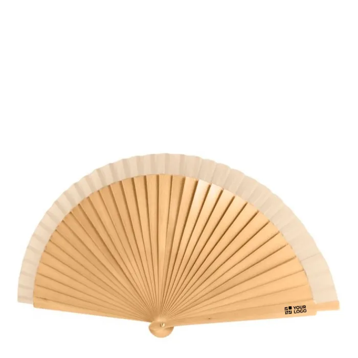 Gift Campaign Ventaglio in naturale verniciato e poliestere Romantic> Ventagli