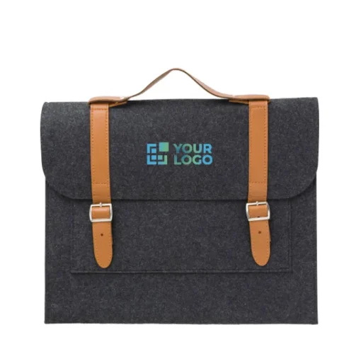 Gift Campaign Ventiquattrore personalizzate in feltro RPET con fibbie e maniglia in PU> Gadget Per L'Ufficio|Ventiquattrore Personalizzate