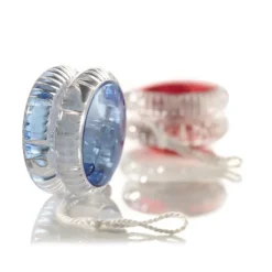 Gift Campaign Yo-yo trasparente che si illumina durante l'uso con cordino bianco></noscript> Giochi E Passatempo