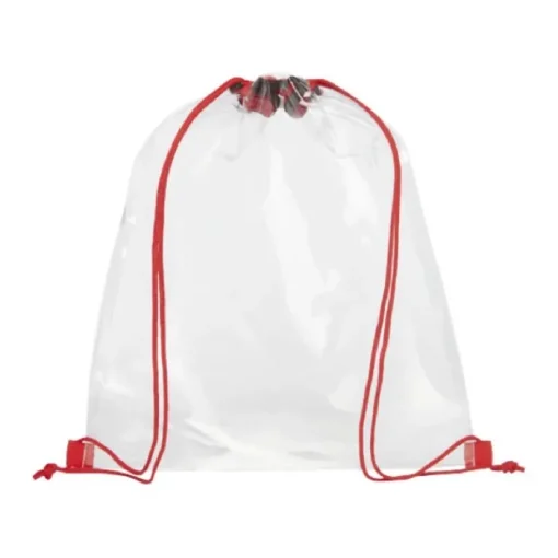 Gift Campaign Zainetti a sacca con logo trasparenti e corde colorate Transparent> Sacche Personalizzate