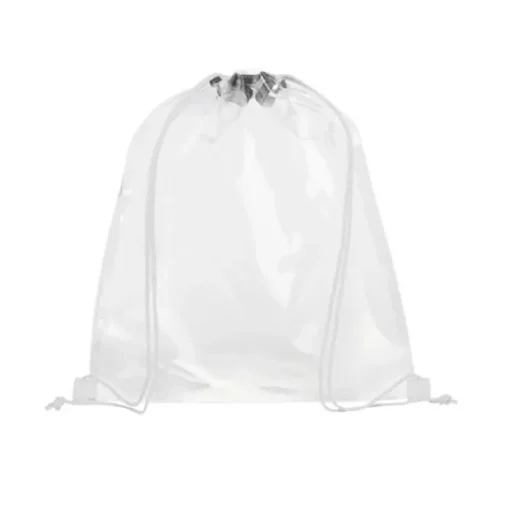 Gift Campaign Zainetti a sacca con logo trasparenti e corde colorate Transparent> Sacche Personalizzate