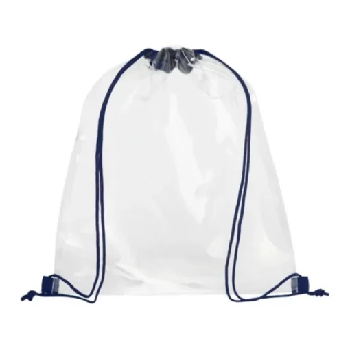 Gift Campaign Zainetti a sacca con logo trasparenti e corde colorate Transparent> Sacche Personalizzate
