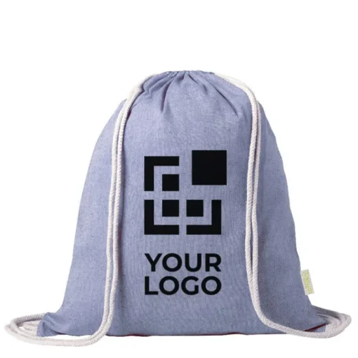 Gift Campaign Zainetti a sacca più colori corde in cotone 120 gr/m2 Recycled Cotton> Gadget Ecologici|Sacche Personalizzate