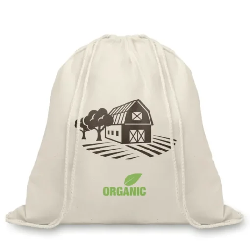 Gift Campaign Zainetti a sacca promozionali in cotone organico 105gr/m2 Organic> Gadget Ecologici|Sacche Personalizzate