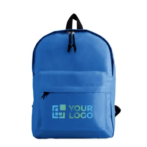 Gift Campaign Zainetti personalizzati in poliestere 600D con tasca esterna School Color> Regali Per Bambini|Gadget Per La Scuola