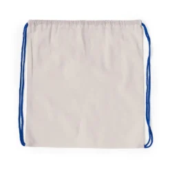 Gift Campaign Zainetto a sacca bianco corde colorate cotone 120g/m2 Color Strings> Sacche Personalizzate