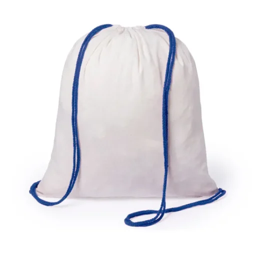 Gift Campaign Zainetto a sacca bianco corde colorate cotone 120g/m2 Color Strings> Sacche Personalizzate