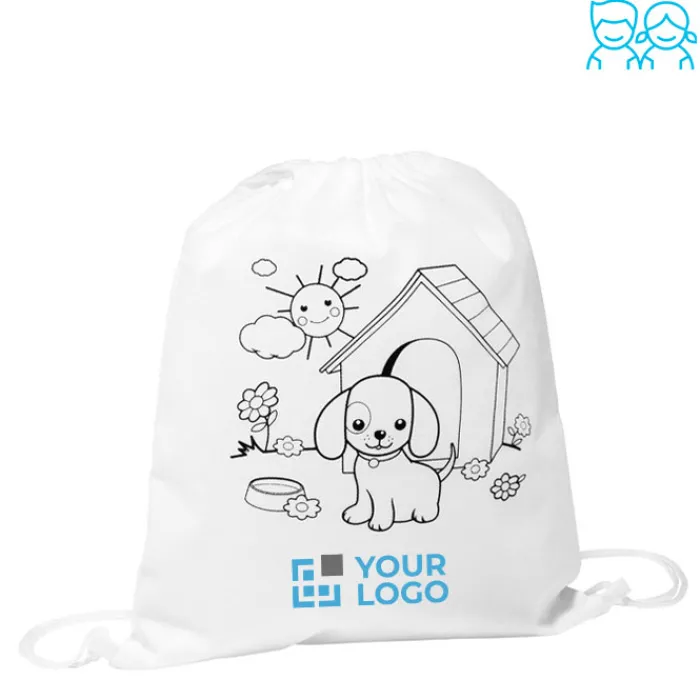 Gift Campaign Zainetto a sacca colorabile in tessuto non tessuto 80g/m2 ColorClub> Zaini Per Bambini