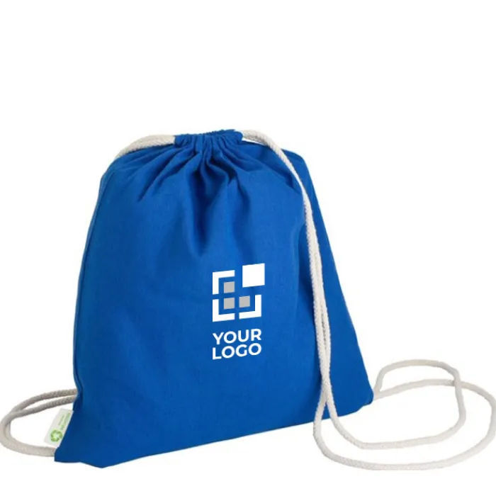 Gift Campaign Zainetto a sacca con corde in 100% cotone riciclato da 120 g/m²> Sacche Personalizzate