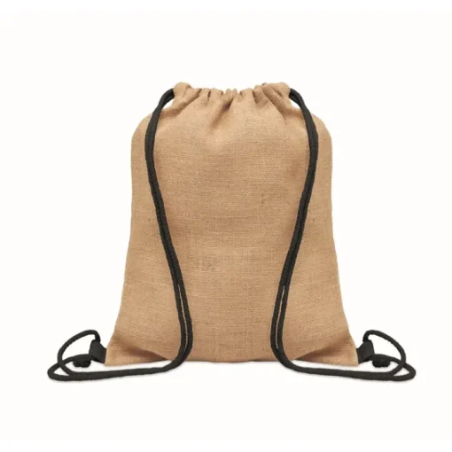 Gift Campaign Zainetto a sacca in iuta con cordini di cotone> Sacche Personalizzate|Borse In Juta