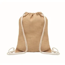 Gift Campaign Zainetto a sacca in iuta con cordini di cotone></noscript> Sacche Personalizzate|Borse In Juta