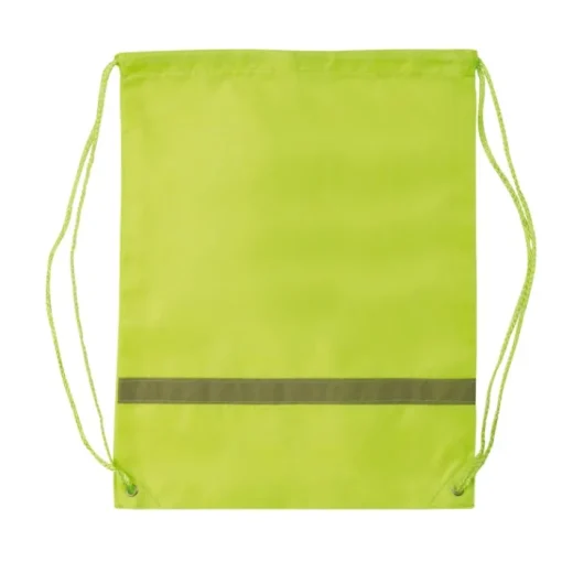 Gift Campaign Zainetto a sacca in poliestere con fascia riflettente orizzontale> Sacche Personalizzate