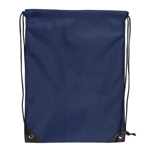 Gift Campaign Zainetto a sacca in rPET 210T con dettagli neri agli angoli> Sacche Personalizzate