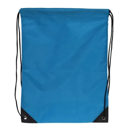 Gift Campaign Zainetto a sacca in rPET 210T con dettagli neri agli angoli> Sacche Personalizzate