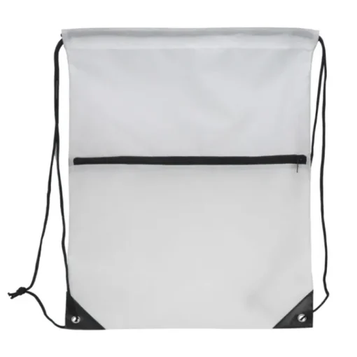 Gift Campaign Zainetto a sacca in rPET 210T con tasca frontale con cerniera> Sacche Personalizzate